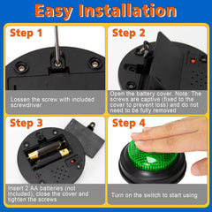 ALS AILISUO yellow buzzer signals quick alerts for fast quiz rounds