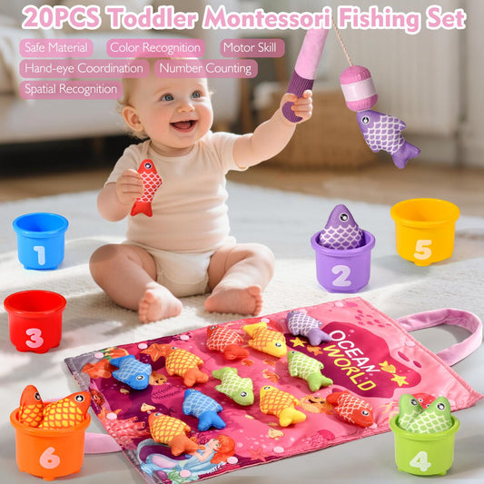 Alsatic colorful fish pieces promote early color recognition and sorting