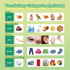 ALSOLIFE cake card helps build daily vocabulary and pretend play.