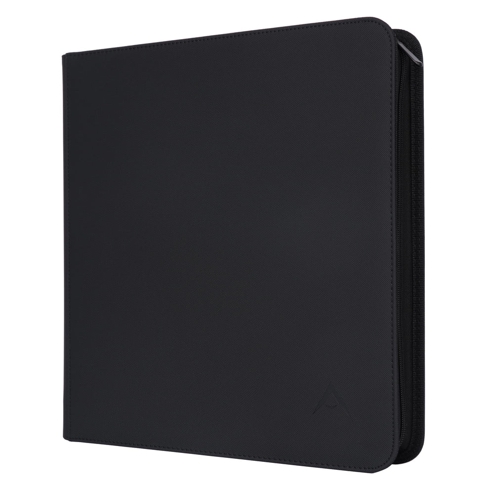 Alteagle 12-pocket binder with side-loading closure secured for travel and storage.
