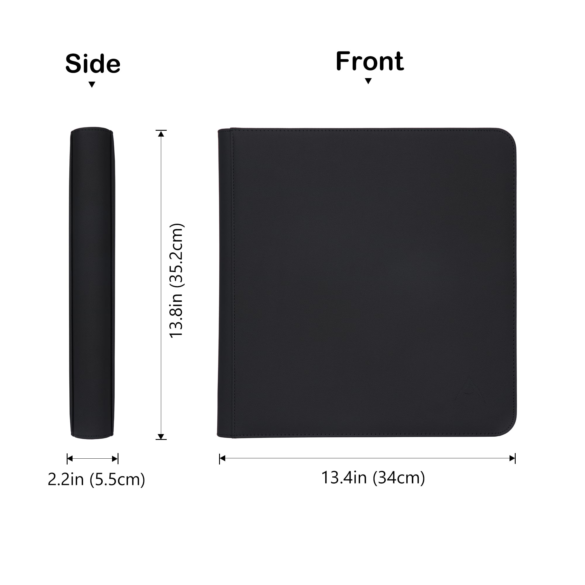 Alteagle binder compatible with sleeved cards for versatile storage