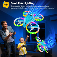ALTITACO Kids Drone 3D flip action in mid-air.
