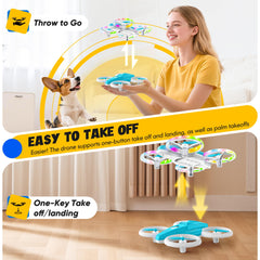 ALTITACO Kids Drone full-protection shell guards propellers.