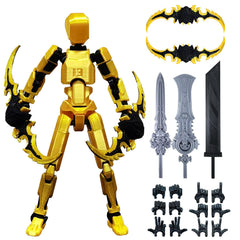 altuco T13 action figure main figure with gold finish for striking display and collector appeal.