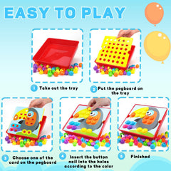 AluAbi Button Art Toys pattern cards boost creative design and early STEM thinking.