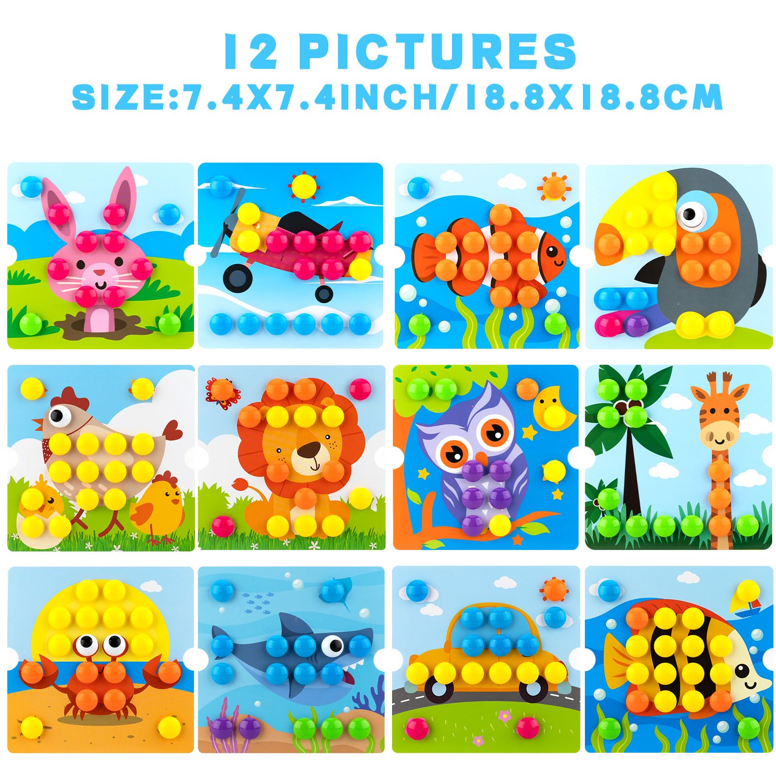 AluAbi Button Art Toys travel storage keeps pieces secure for trips.