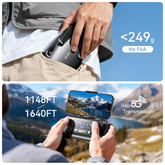 ALWSCOME 5G FPV transmission delivers real time video with minimal lag.
