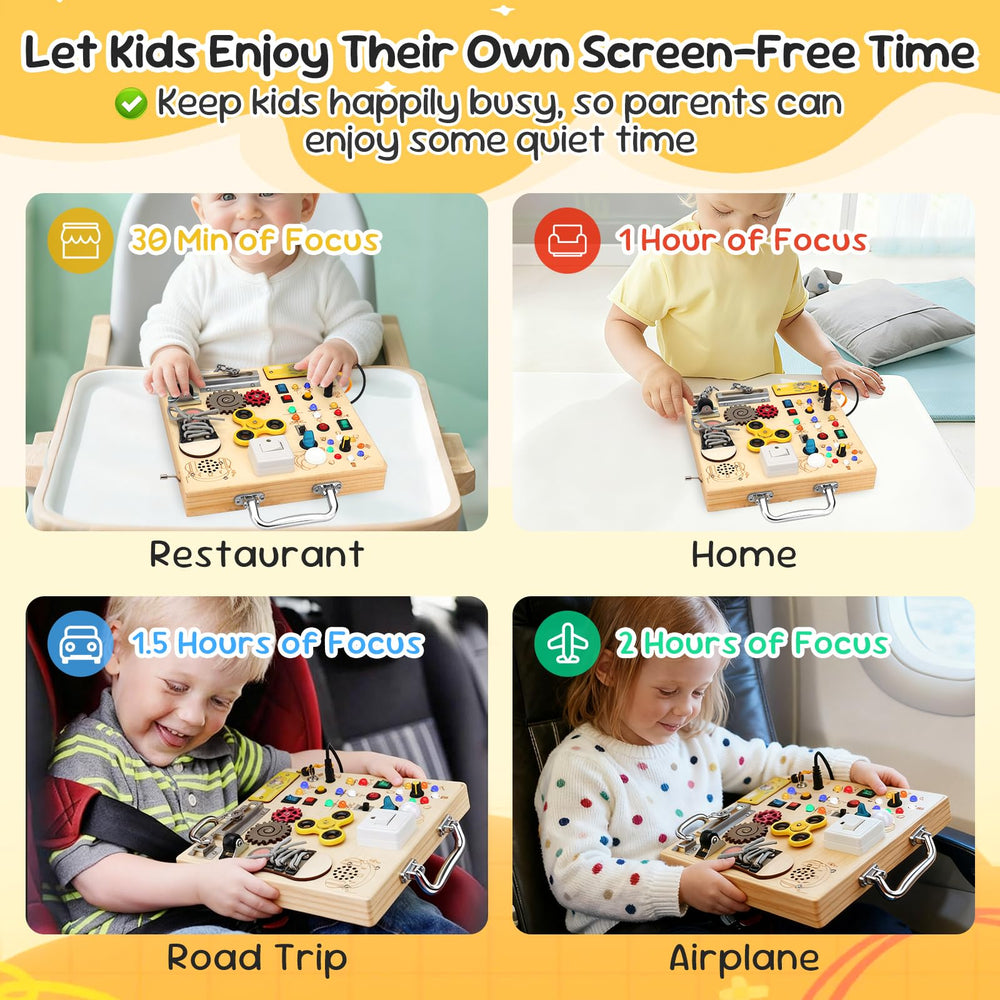 AMGAMGTS 25-in-1 activities including music box and fidget spinner.