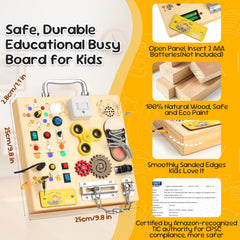 AMGAMGTS Montessori educational toy activity board encourages early exploration and skill-building.