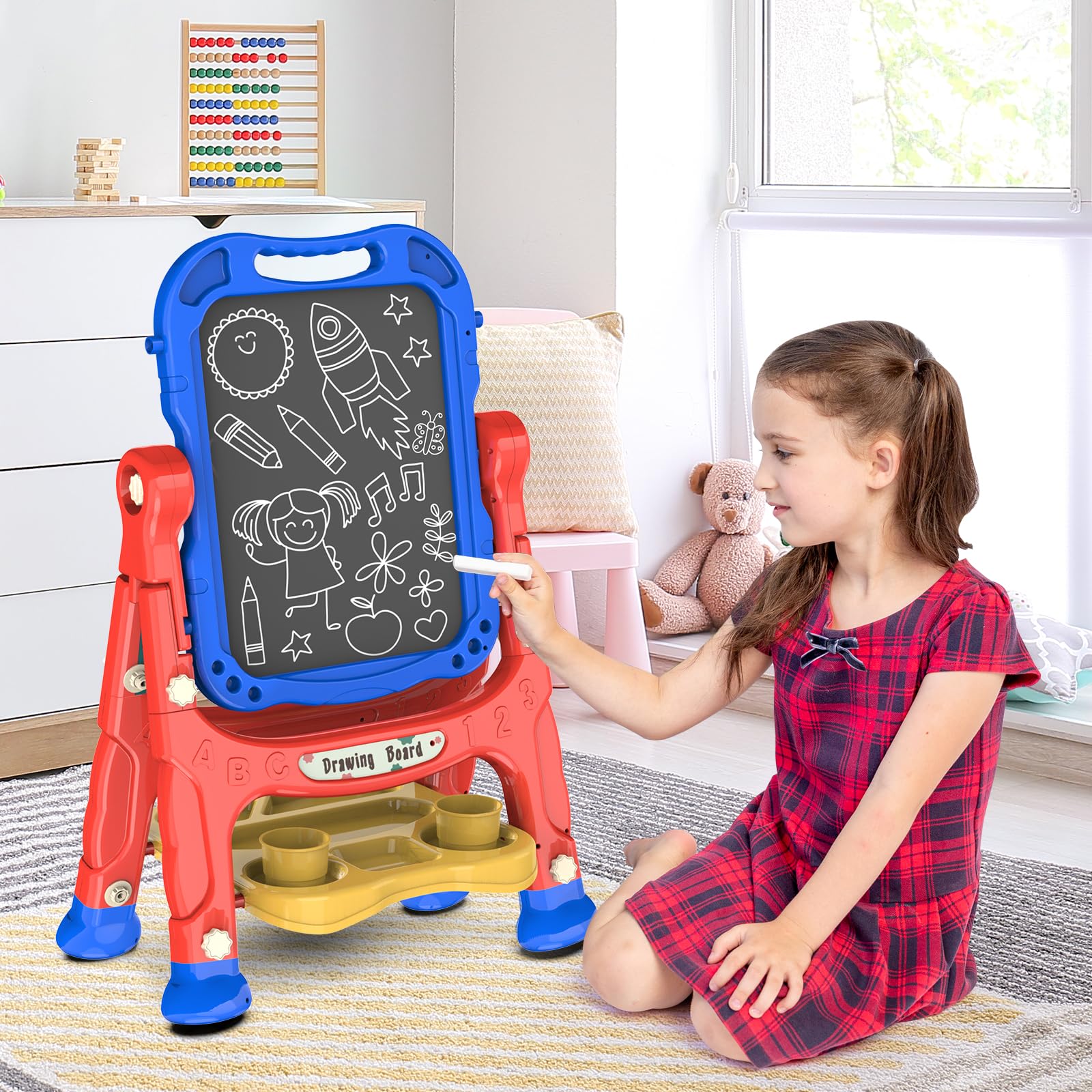 Amagoing art easel compact storage for easy indoor use.