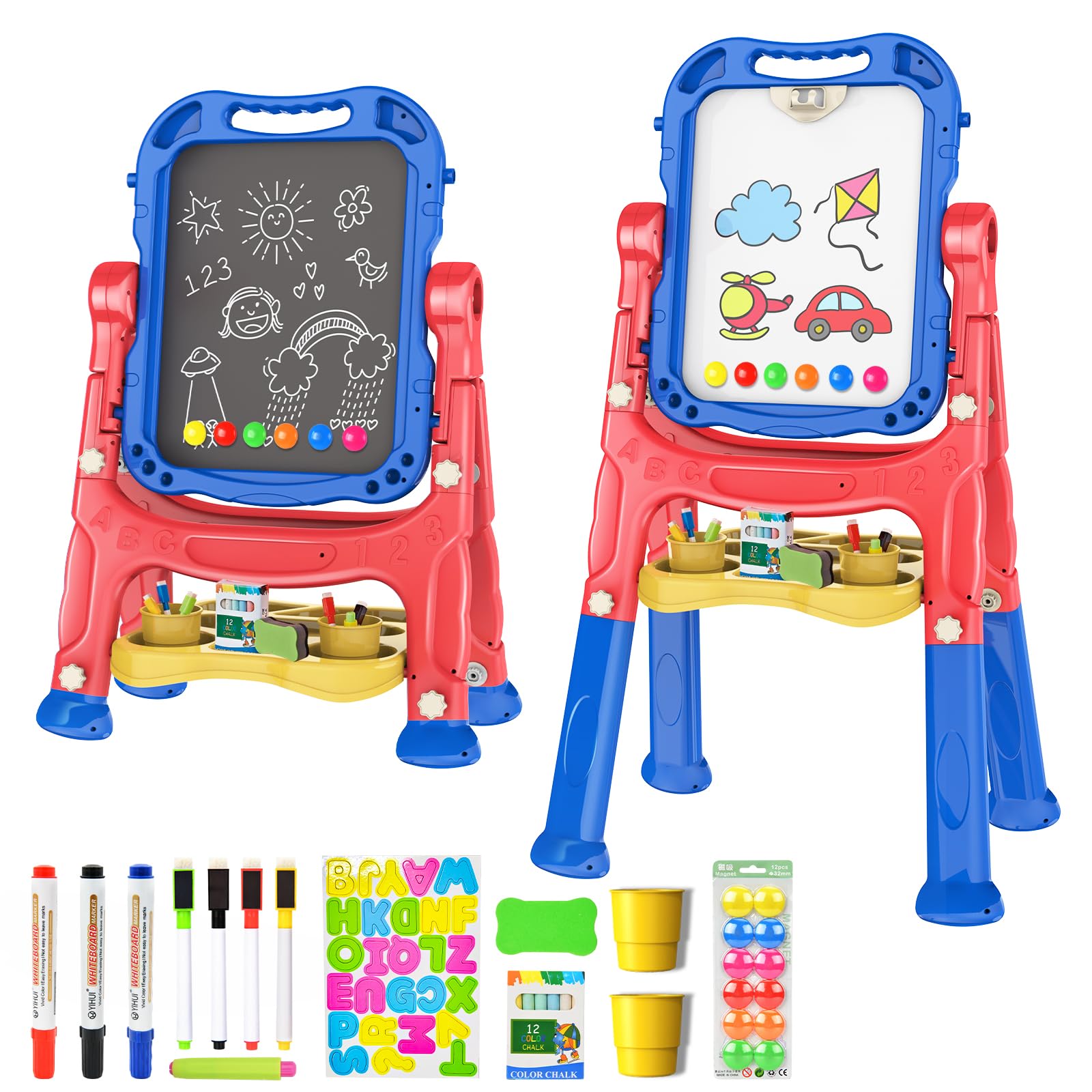 Amagoing art easel side chalkboard for imaginative drawing and learning.