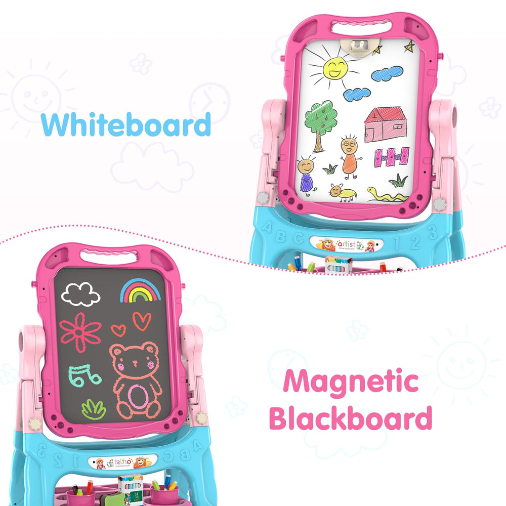 Amagoing easel is compact and lightweight for easy movement and storage.
