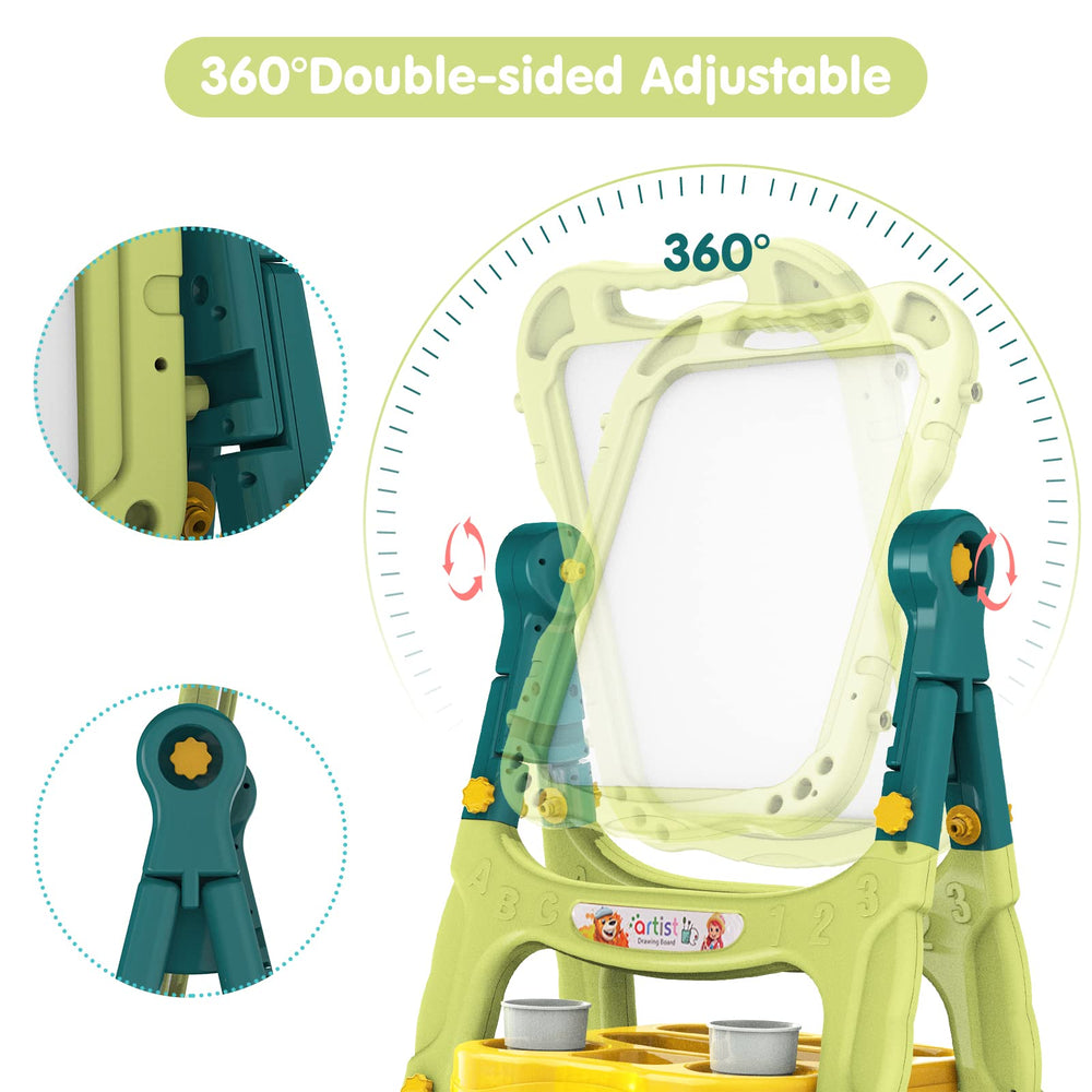 Amagoing easel makes a thoughtful gift for toddlers at birthdays or holidays.