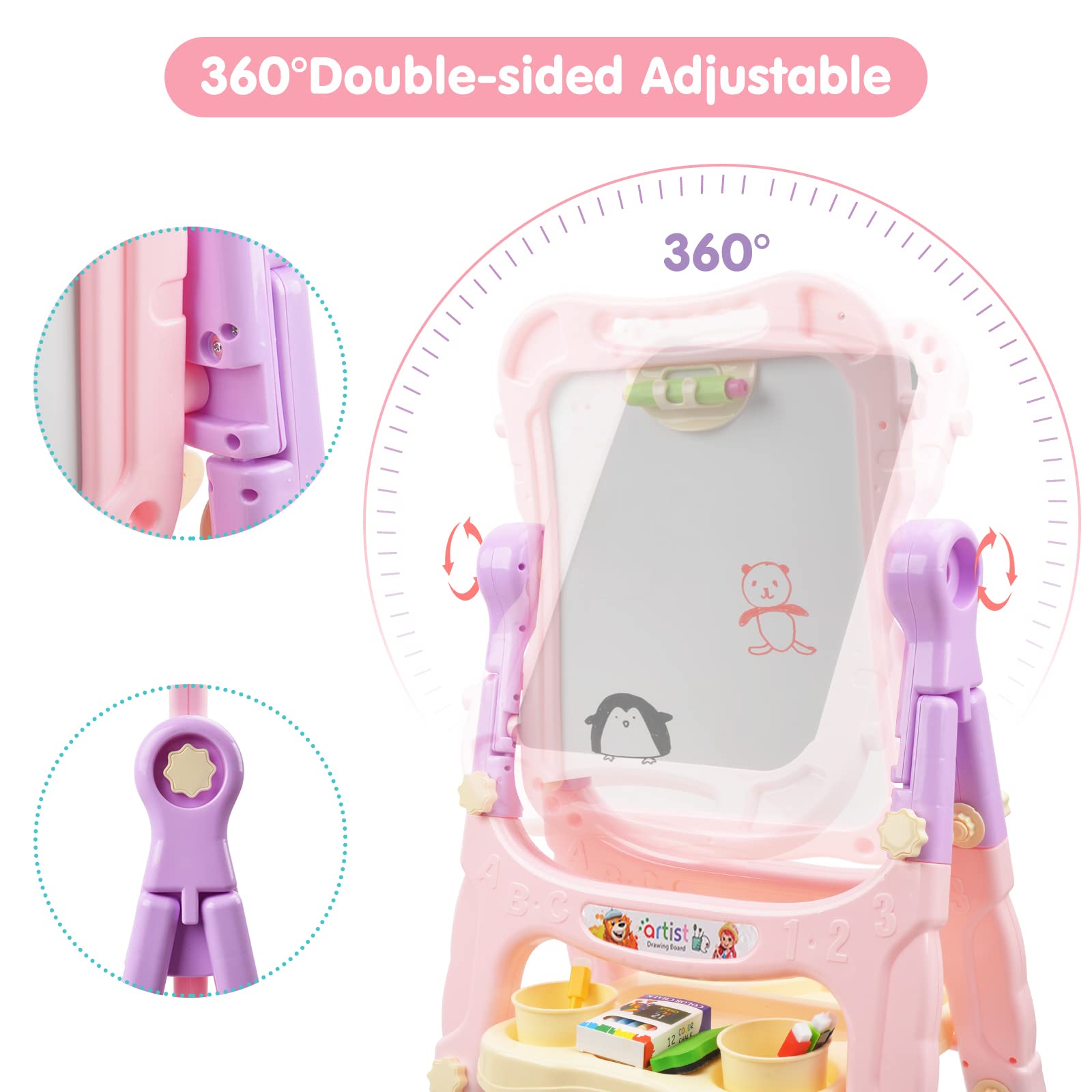 Amagoing easel makes a thoughtful gift for birthdays and holidays.