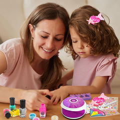 Amagoing nail file for smooth edges during kid-friendly manicures