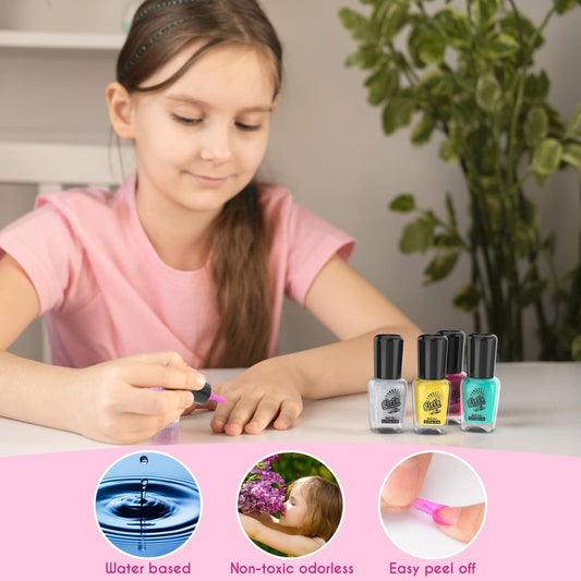 Amagoing water-based nail polish colors easy cleanup after playtime