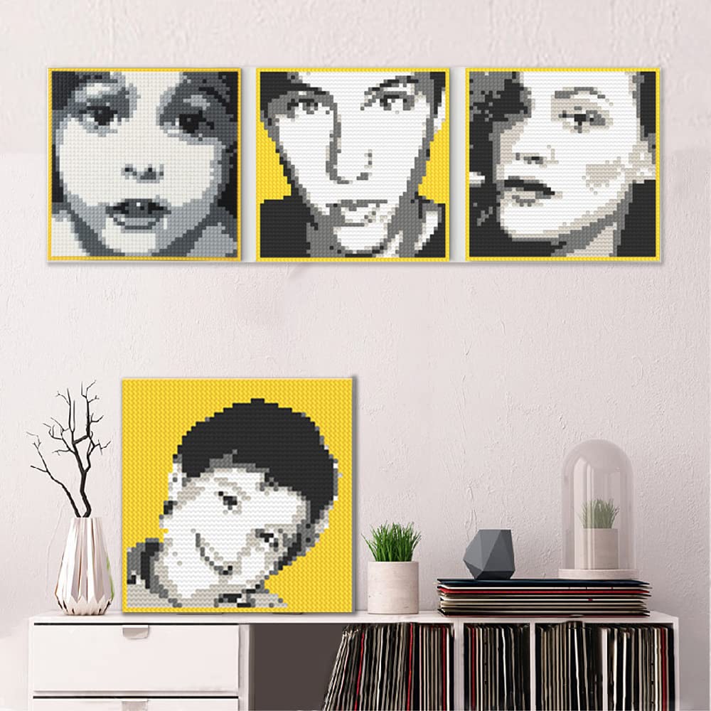 Amalia mosaic portrait bricks white for crisp detailing