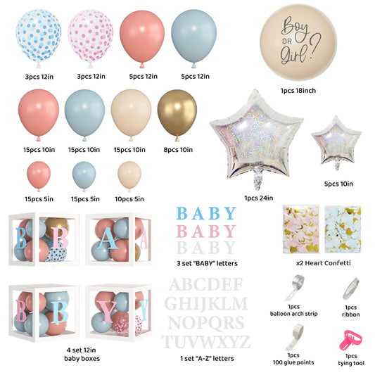 Amandir baby letters set for customizable banners at baby showers