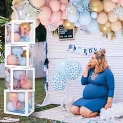 Amandir gender reveal balloon arch kit enables easy stylish builds