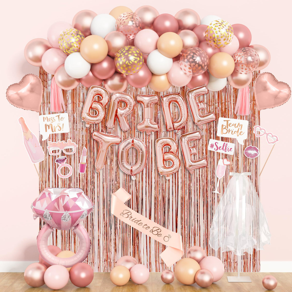 Amandir veil for bachelorette party adds bridal elegance to photos.