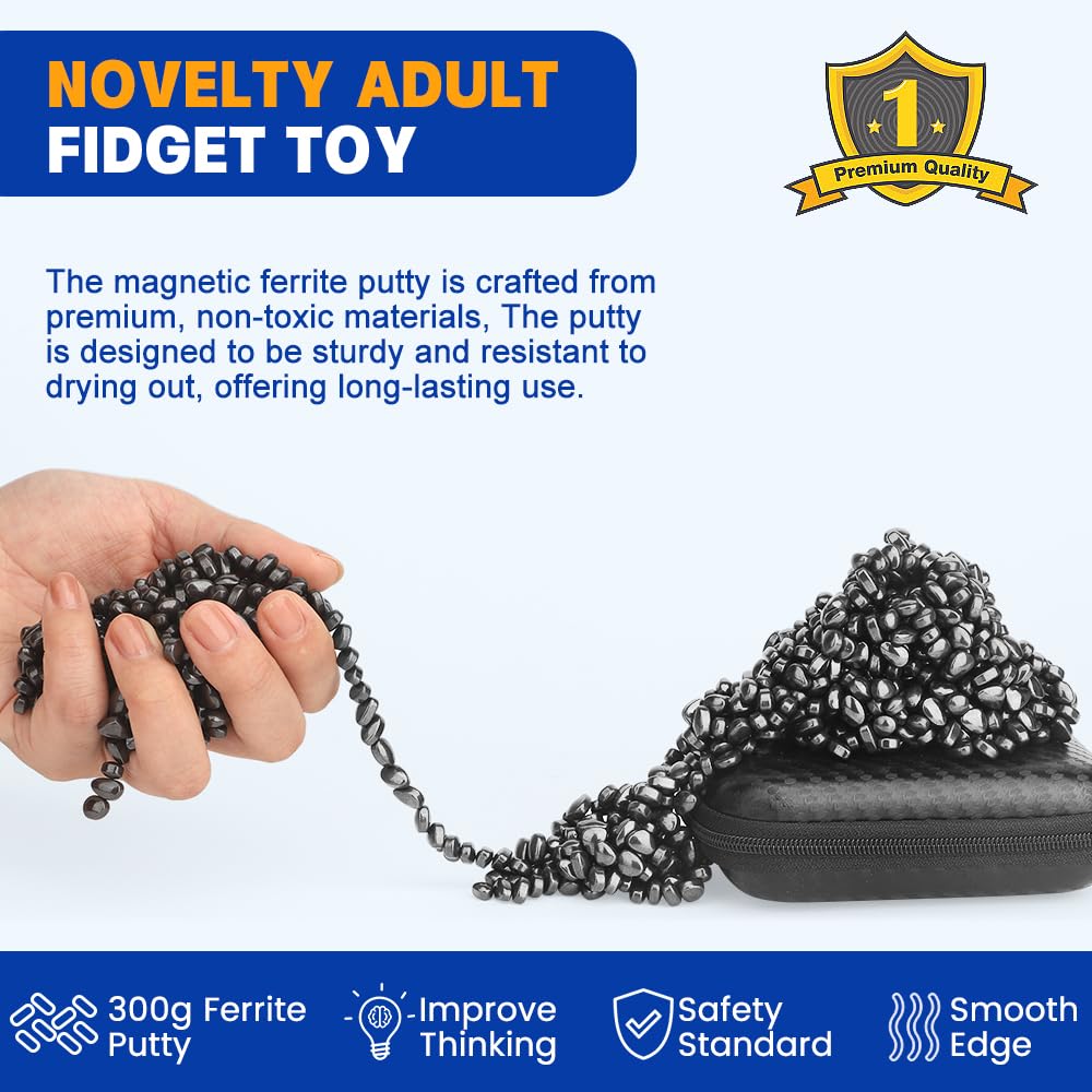 Amarlozn Cool Fidget Magnet Ferrite Putty serves as a desk-friendly brain break