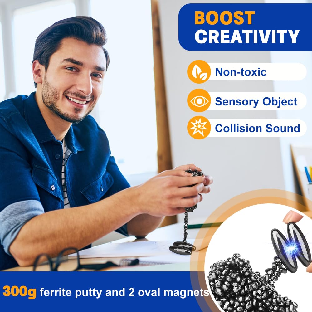 Amarlozn Cool Fidget Magnet Ferrite Putty comes in a gift-ready magnet set