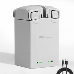 AMAZEAR battery charger hub for DJI Mini 5 Pro and Mini 4 enabling simultaneous dual-battery charging.