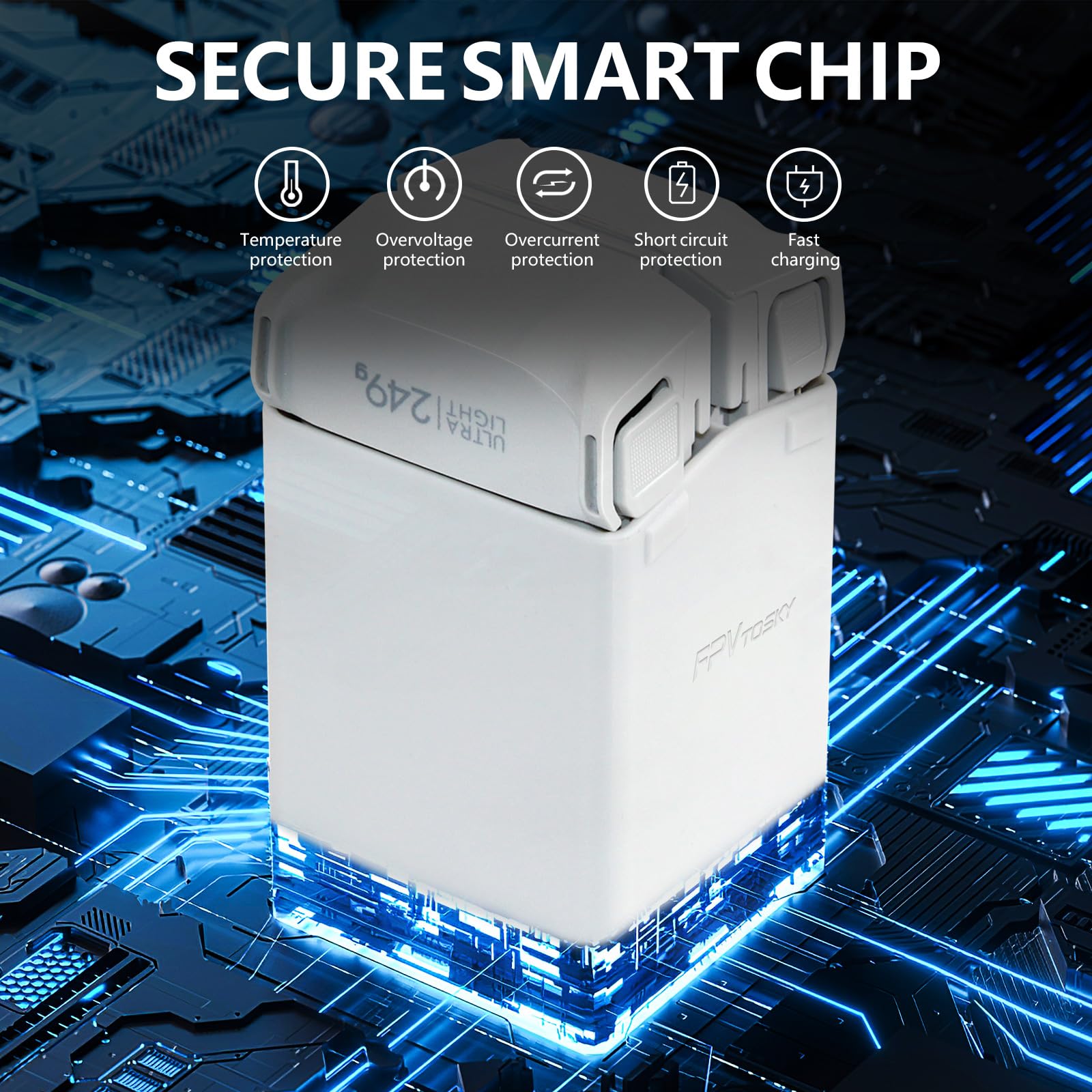 AMAZEAR safety storage keeps batteries protected when not in use.