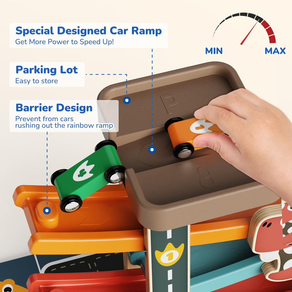 AmazingJoy safety-focused wooden toy with smooth edges for gentle play.