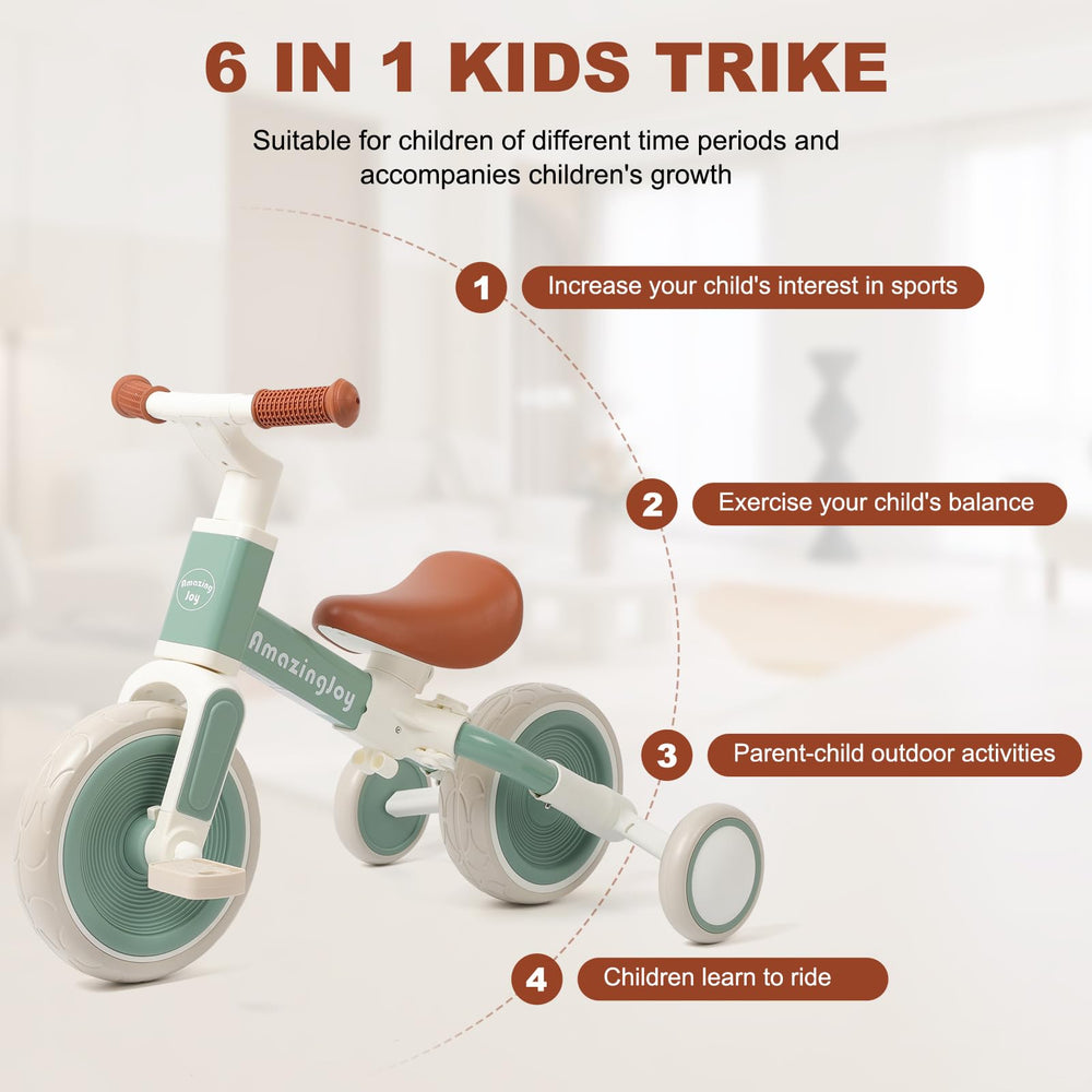 AmazingJoy push handle ergonomics support safe guiding and control.