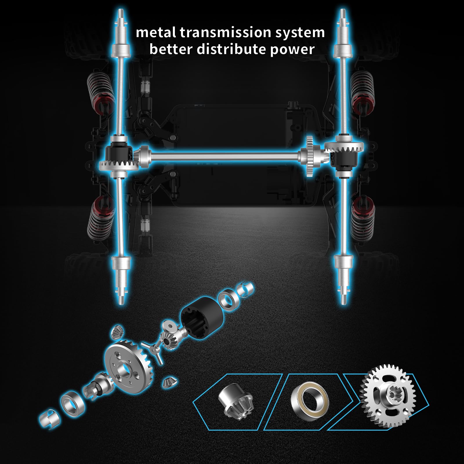 AmazingOne 20208 RC car battery compartment with dual LiPo packs