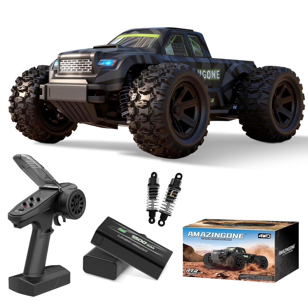 AMAZINGONE JT18W all-terrain chassis ready for grass, pavement, and light wet surfaces.