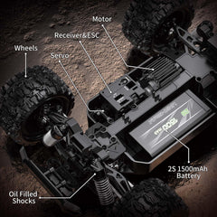 AMAZINGONE JT18W durable wheels built to handle fast, rocky terrain.