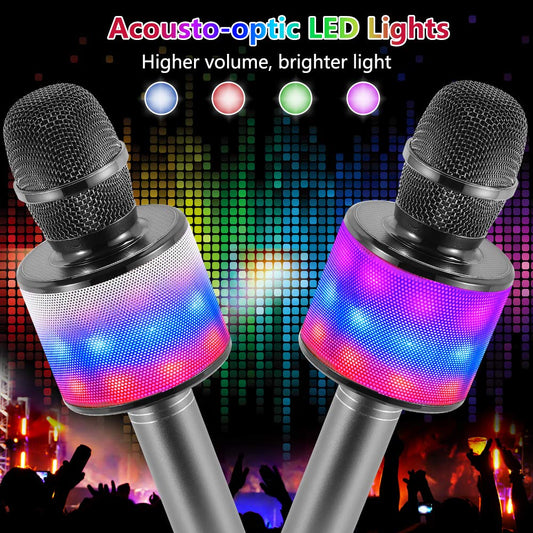 Amazmic Bluetooth karaoke mic connects quickly to phones and tablets