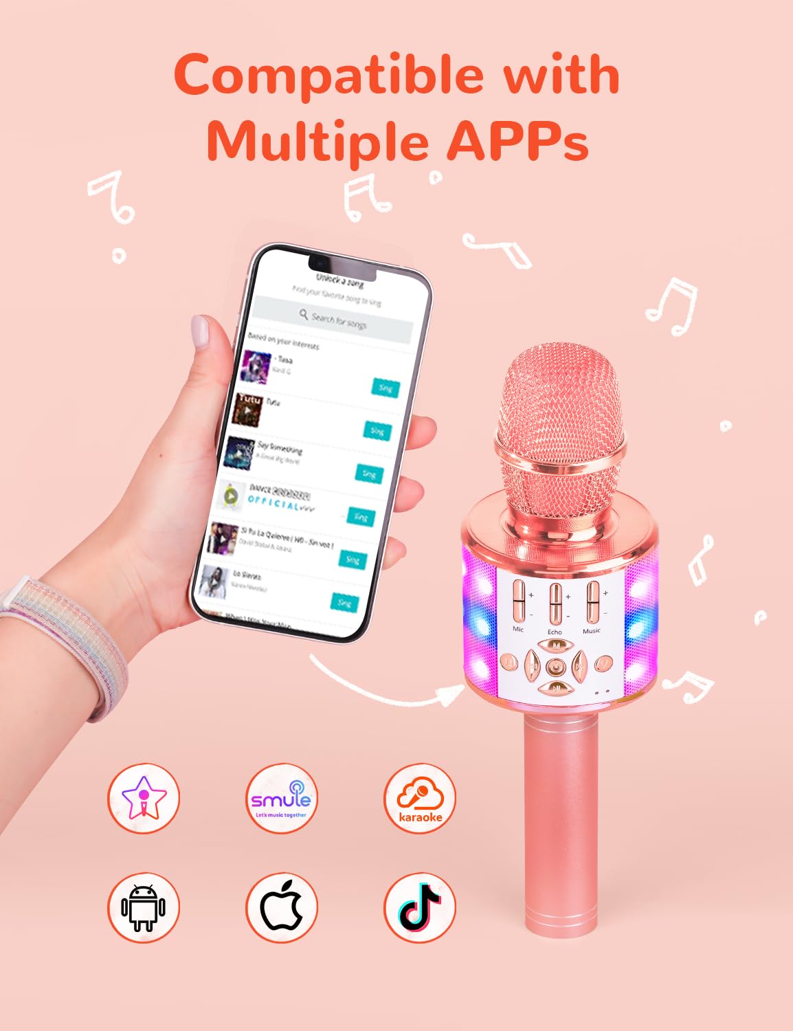 Amazmic 3 mode voice effects feature enhances playful performances