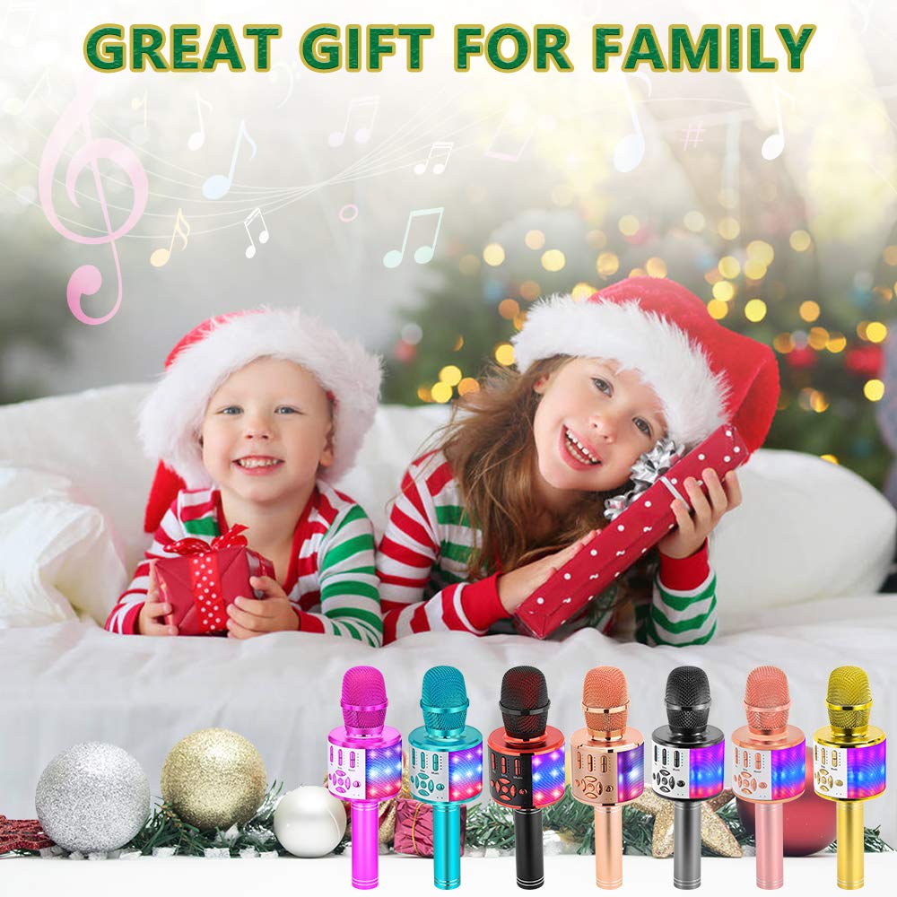 Amazmic Kids Karaoke Microphone Purple party-ready setup example.