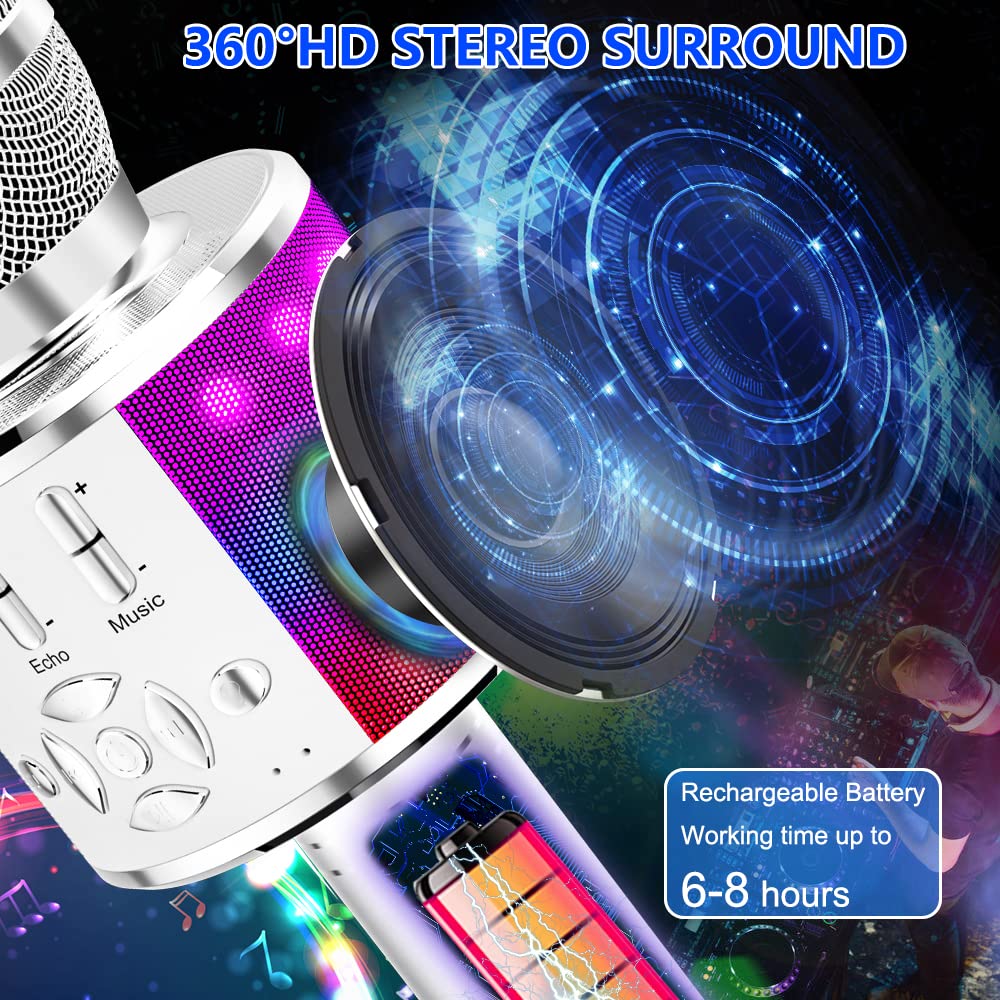 Amazmic multi-color LED lights dance with music for a lively atmosphere