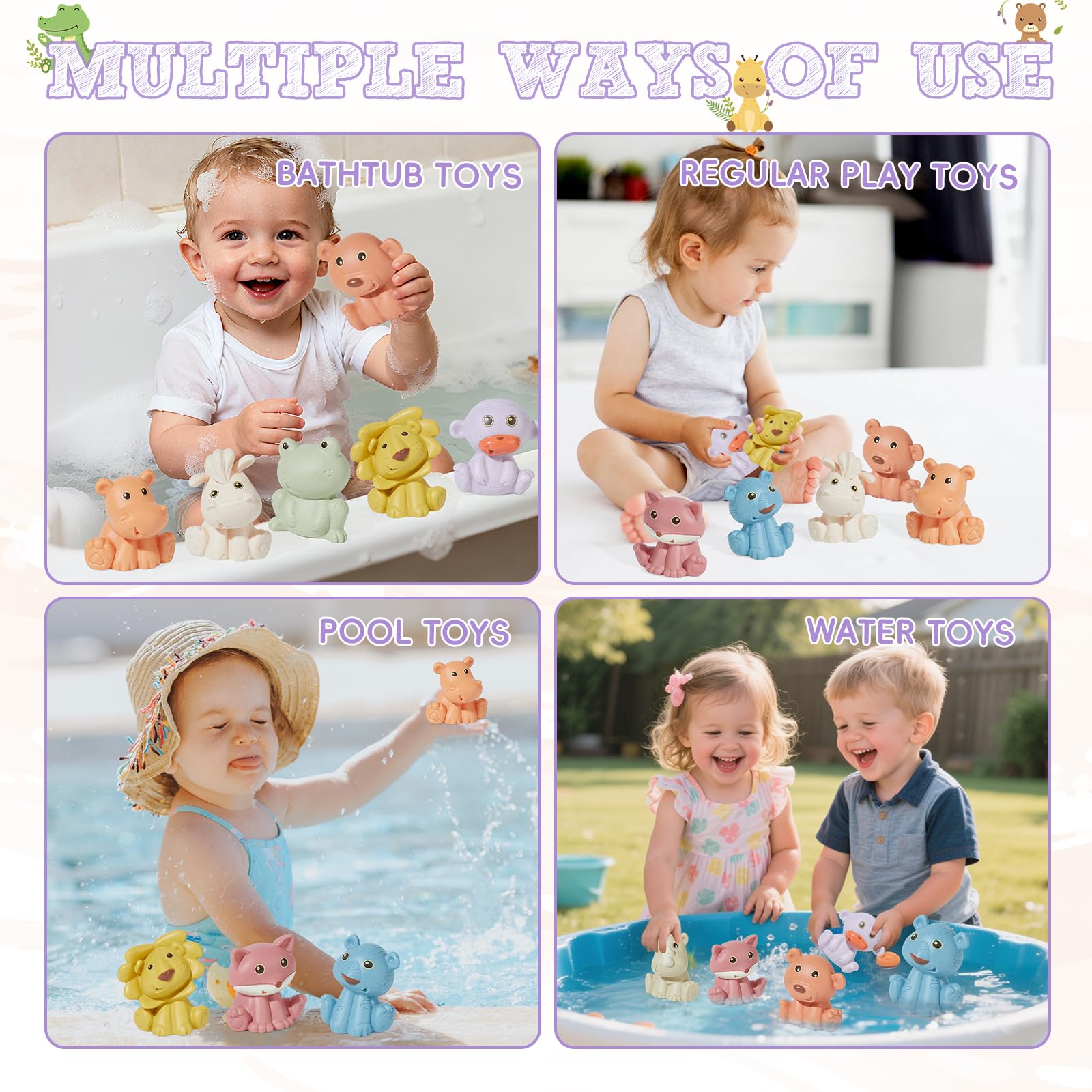 AMCHSURI koala bath toy soft and squeezable for tub-time joy.