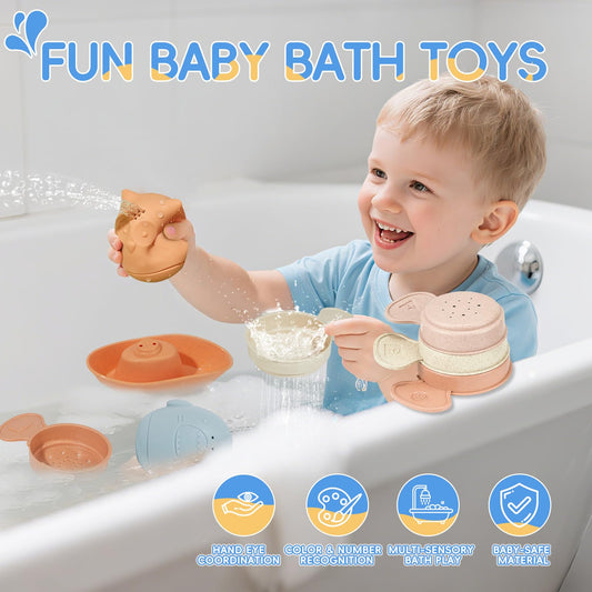 AMCHSURI owl bath toy promotes imaginative play during splashes.