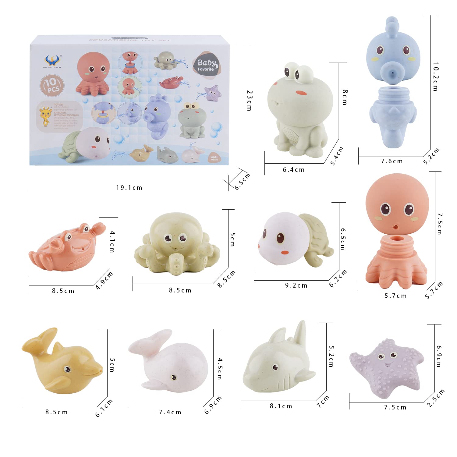 AMCHSURI dolphin bath toy encourages hand-eye coordination through dynamic tub play.