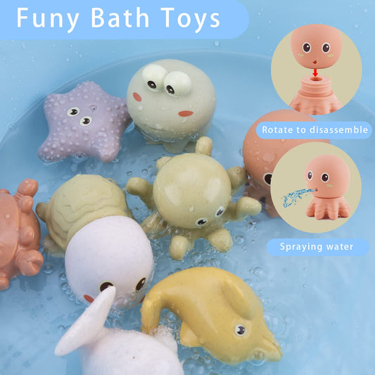AMCHSURI octopus bath toy supports grasping and sensory exploration in tub play.