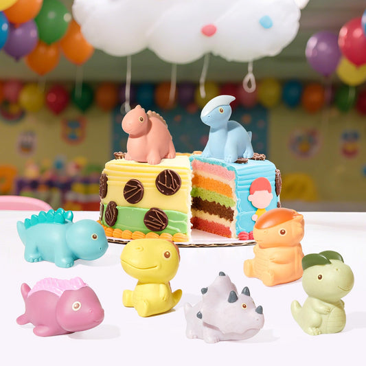 AMCHSURI soft squeezable dino bath toy for tiny hands