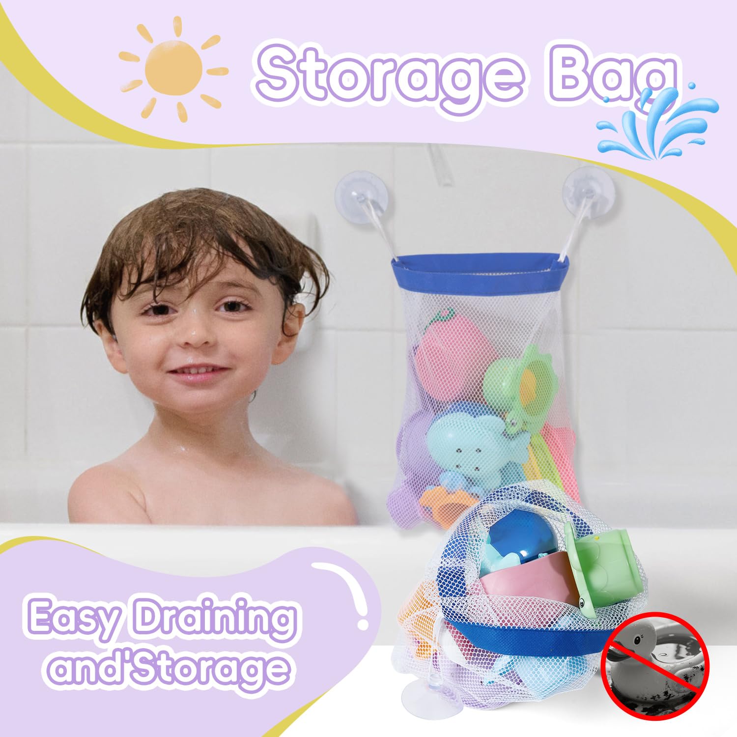 AMCHSURI easy-clean ABS plastic design keeps toys sanitary after use.