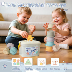 AMCHSURI floating bath boats and spoons support scooping and pouring fun