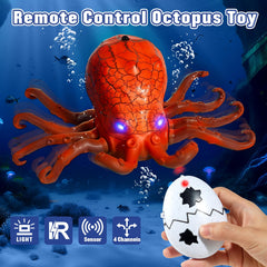 AMCHSURI octopus displays dynamic movement with spinning tentacles for realistic action