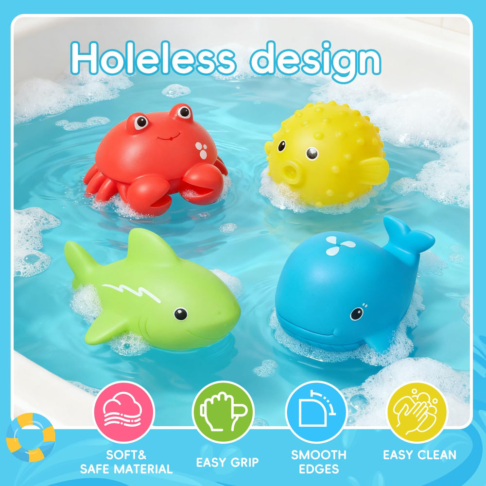 AMCHSURI whale-shaped bath spoons for gentle scooping and floating fun