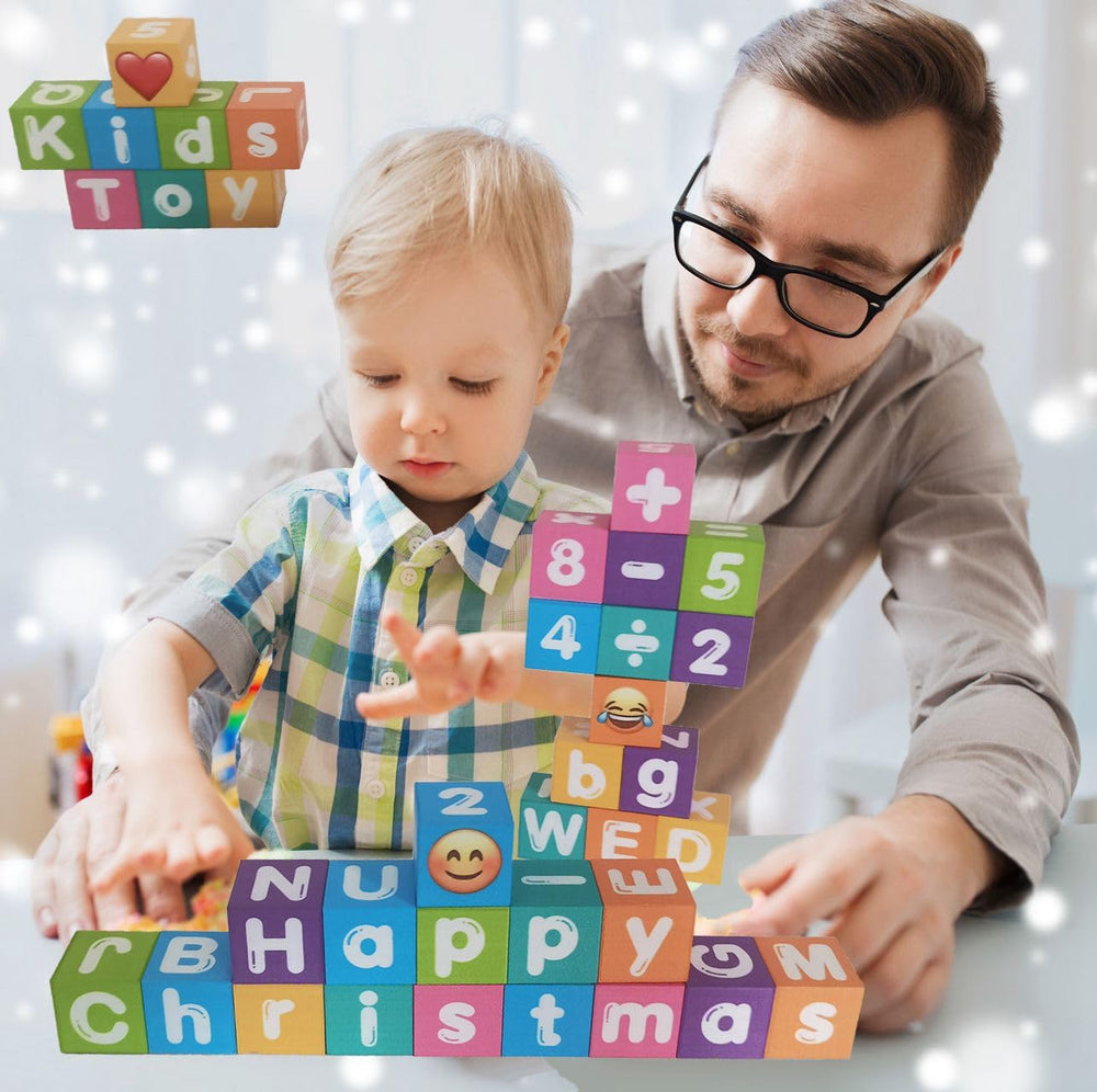 amdohai 36-piece magnetic cube set supports sorting, stacking, and creative word building.