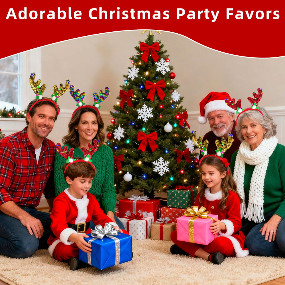 AMENON LED reindeer headbands are comfortable for long wear during events.