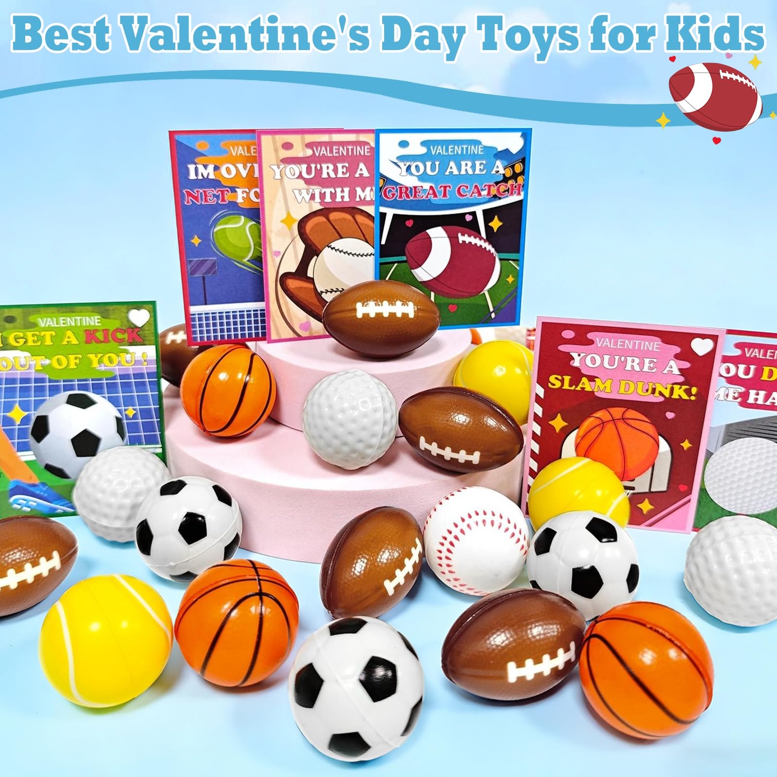AMENON soccer stress ball provides soft squeeze and focus.