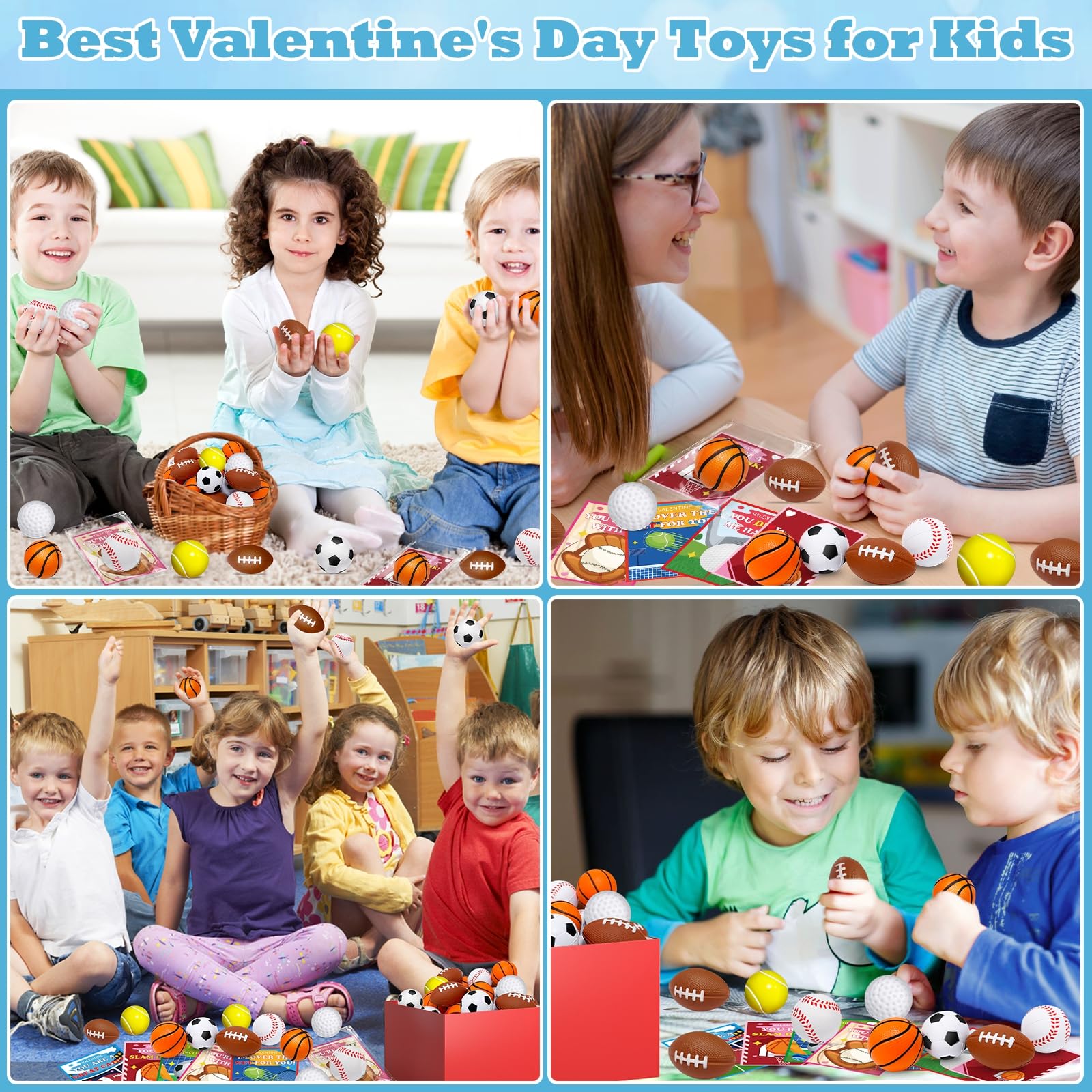 AMENON valentines-cards-and-bags set for classroom gift exchanges.